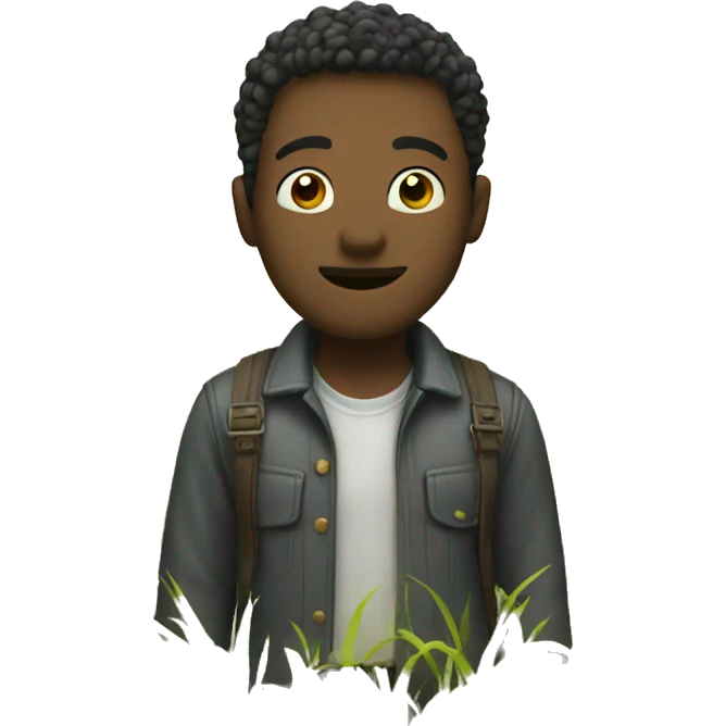 short guy in a field emoji