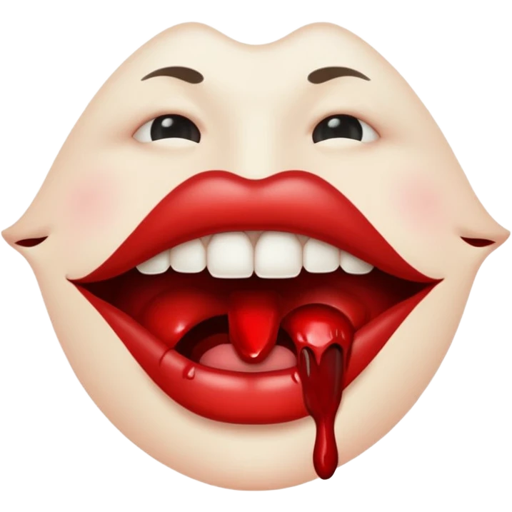 Язык с кровью emoji