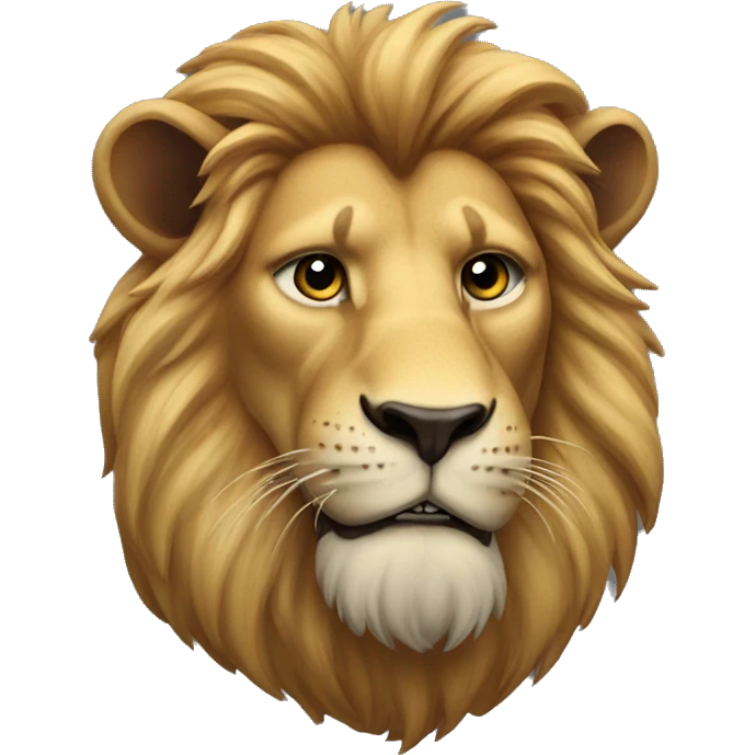 Lion pointing forward emoji