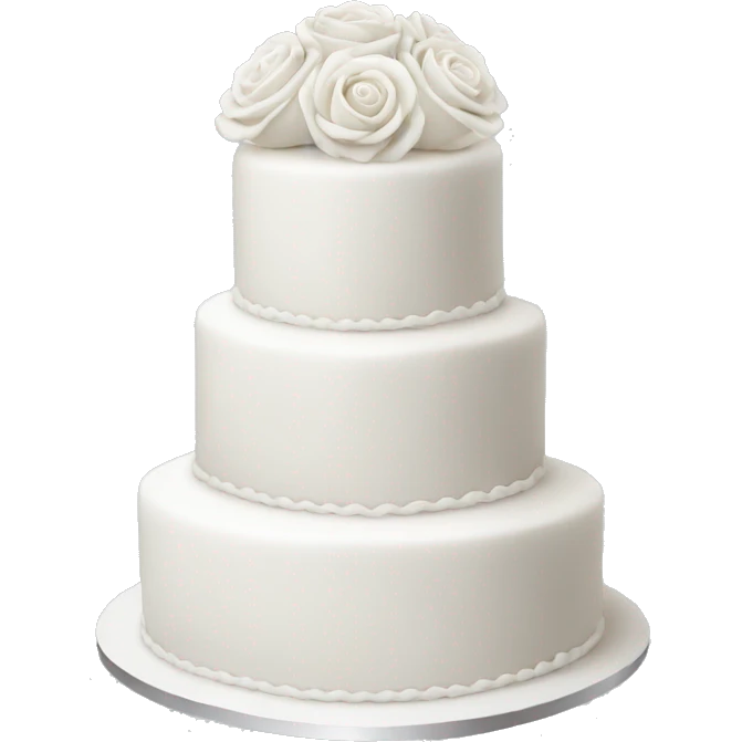 Wedding cake white  emoji