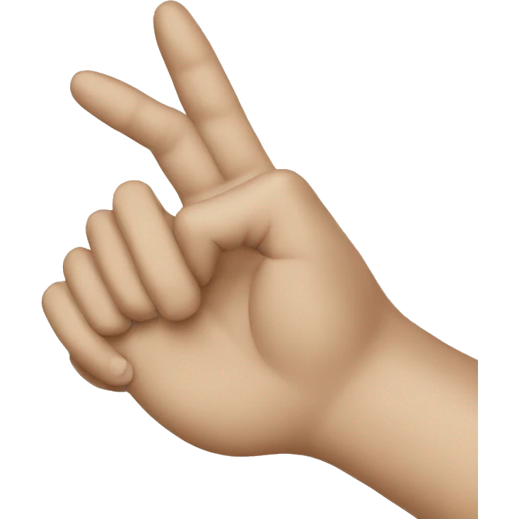 Hand with forefinger curled emoji