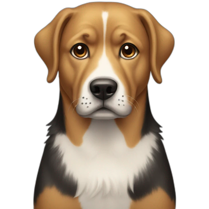 Half man half dog emoji