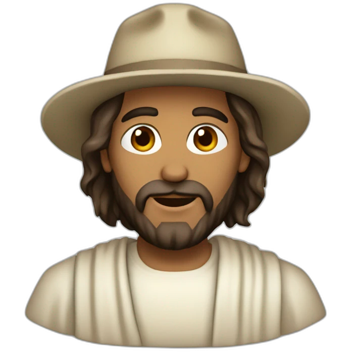 Jesus de boné  emoji