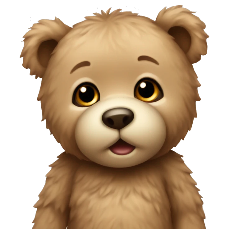 Cute baby teddy bear emoji