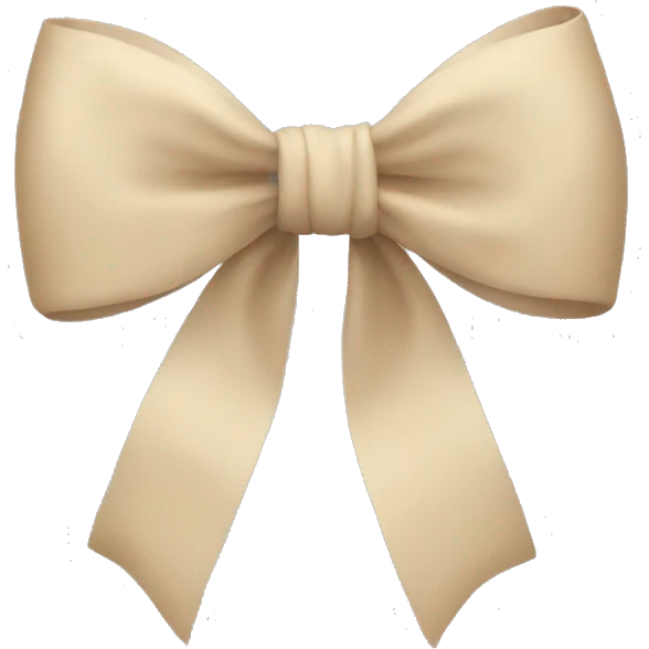 Bow beige  emoji