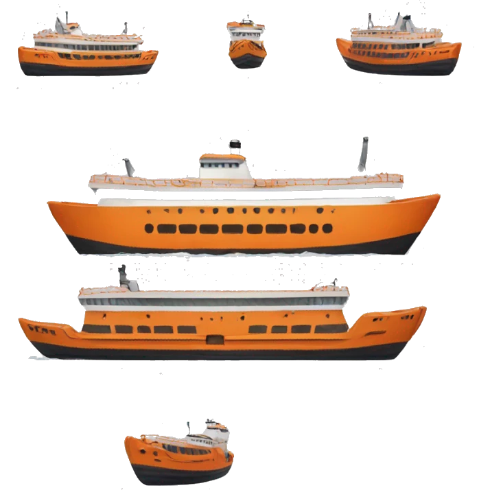orange ferry emoji