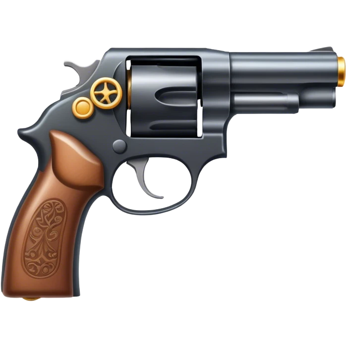 Pistol with a wedding ring emoji