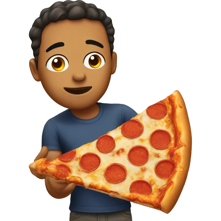 my emoji eating pizza emoji