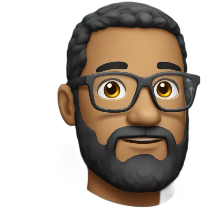 astronaut black-beard caucasian-man white-glasses emoji