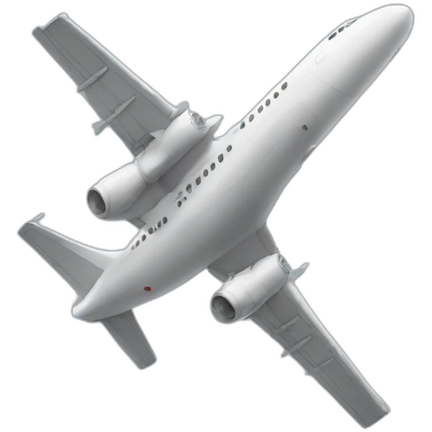 Un avion qui fonce sur les tours emoji