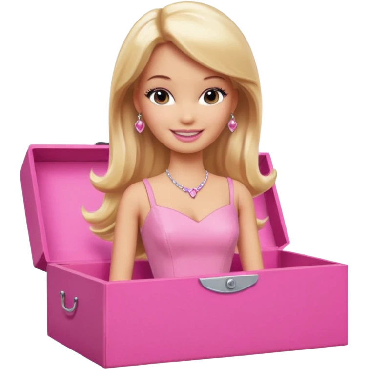 Barbie in a pink box emoji