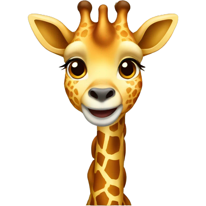 Cute female girrafe emoji