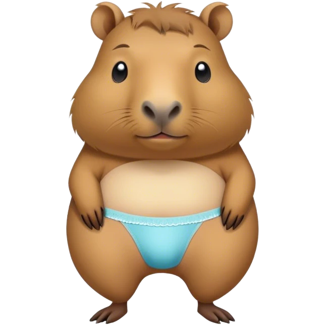 Capybara with underwear emoji