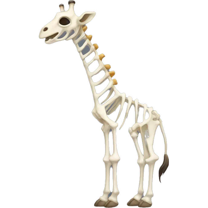 giraffe skeleton emoji