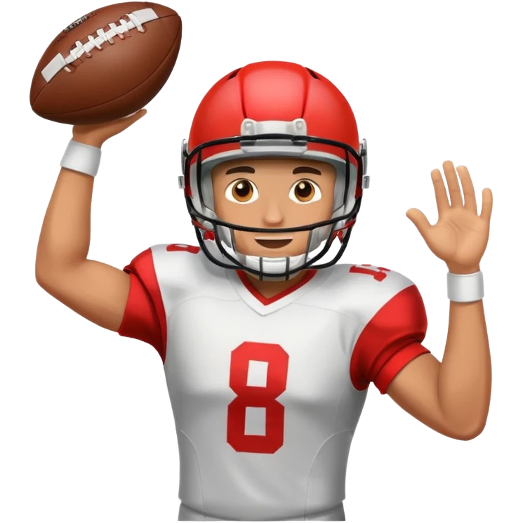 guy catching football  emoji