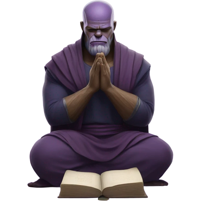 Muslim thanos praying  emoji