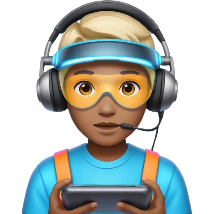 Neon Visor Gamers emoji