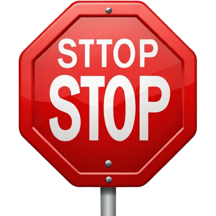stop symbol emoji