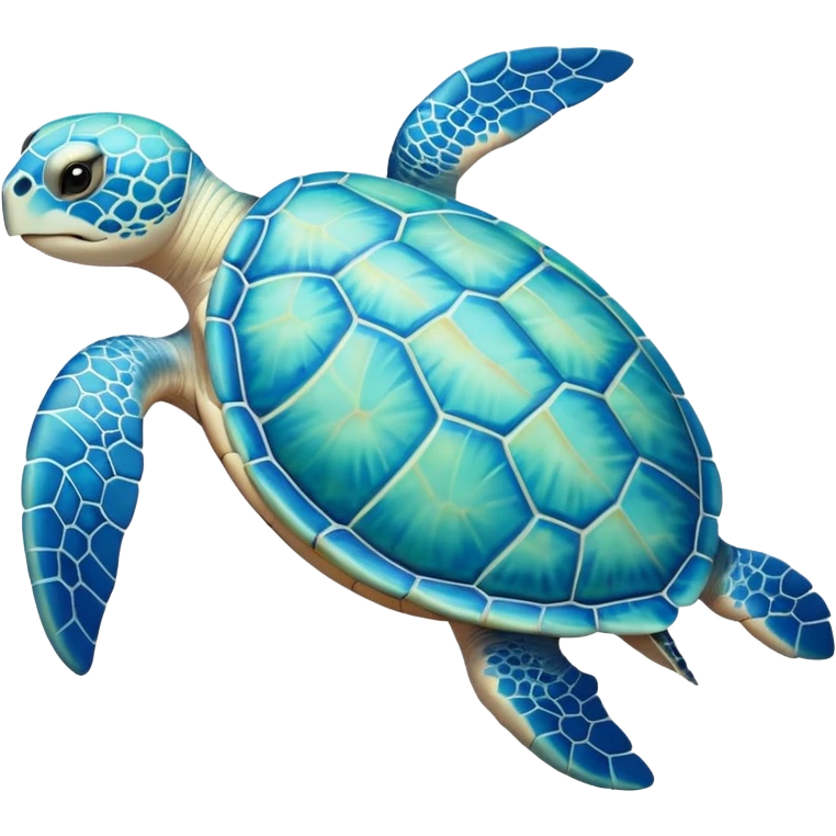 White Pastel sea turtle emoji