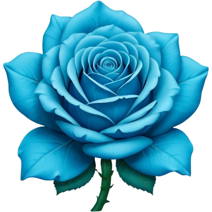 blue rose emoji
