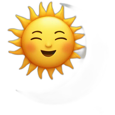 Sun moon emoji