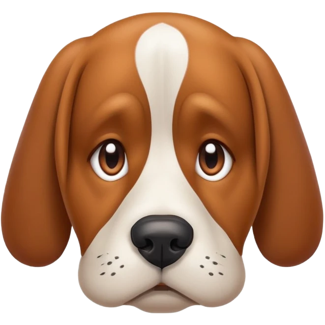 Dog feeling sad emoji