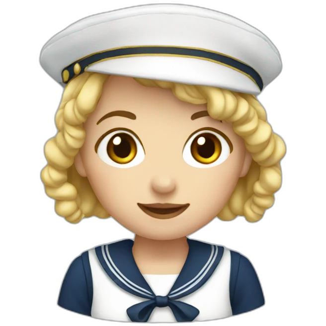 sailor suit girl emoji