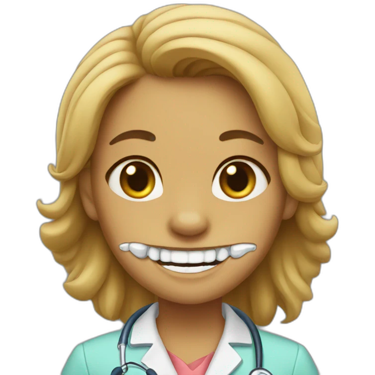 Lioness teeth doctor emoji
