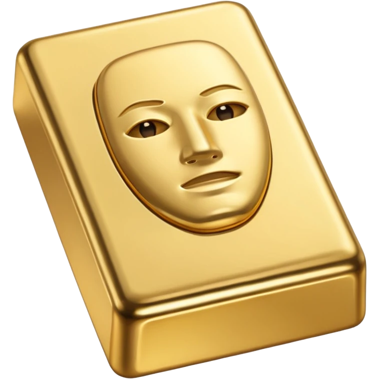 gold head set and 1gold bar emoji