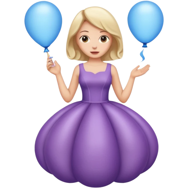 Woman Being Inflated   emoji