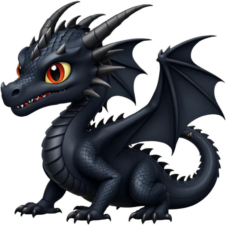 dnd 5e young black dragon boss monster emoji