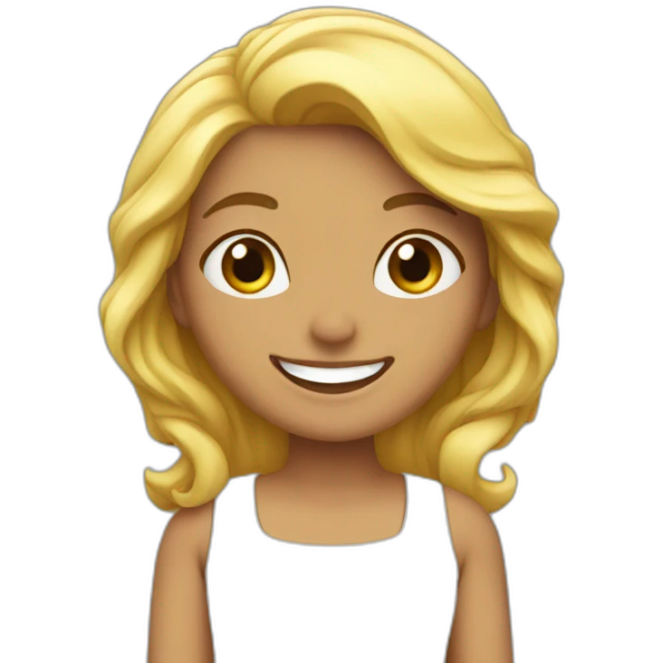 Mujer feliz emoji