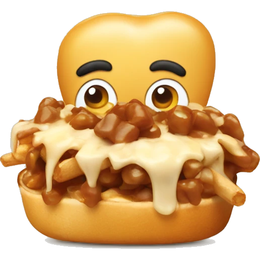 Poutine mange des poutines emoji