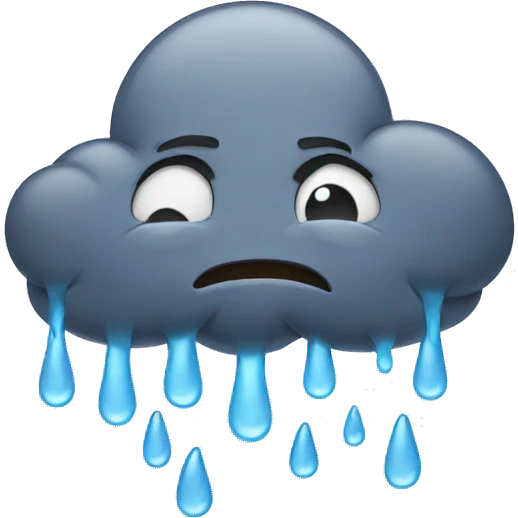 storm cloud crying emoji