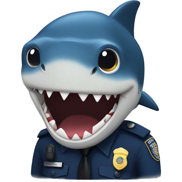 Police Shark emoji