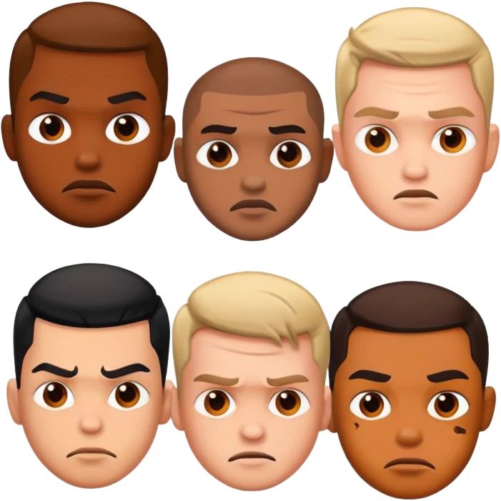 bad boys faces emoji
