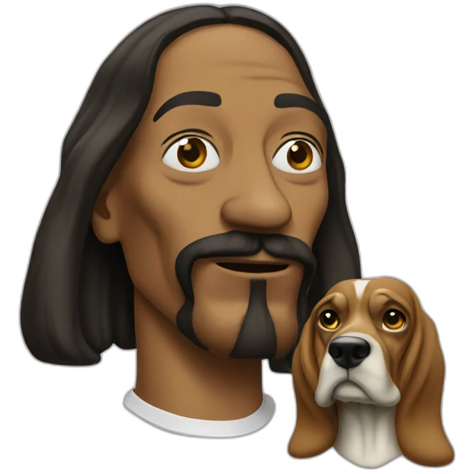 snoop dog with a blunt emoji