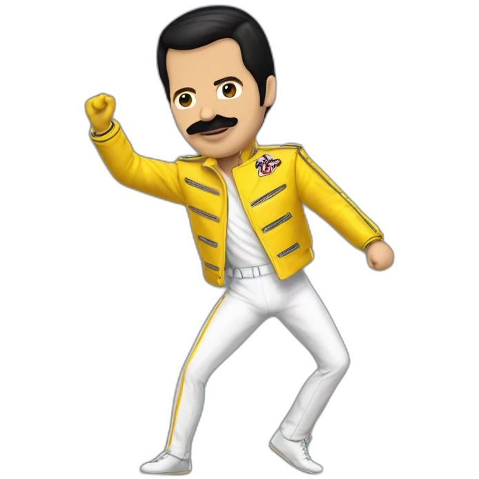 freddie mercury yellow jacket dance emoji