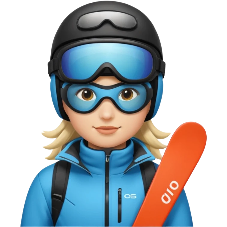 Skier with goggles emoji