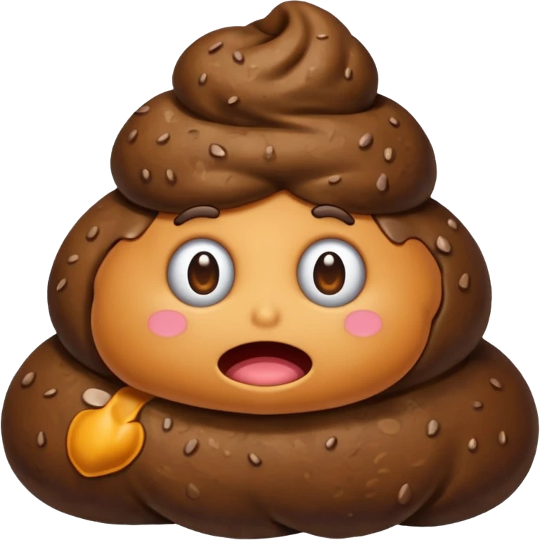 Poop head emoji