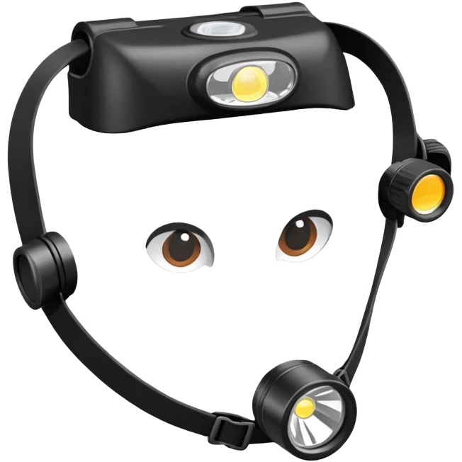 hiking headlamp flashlight emoji