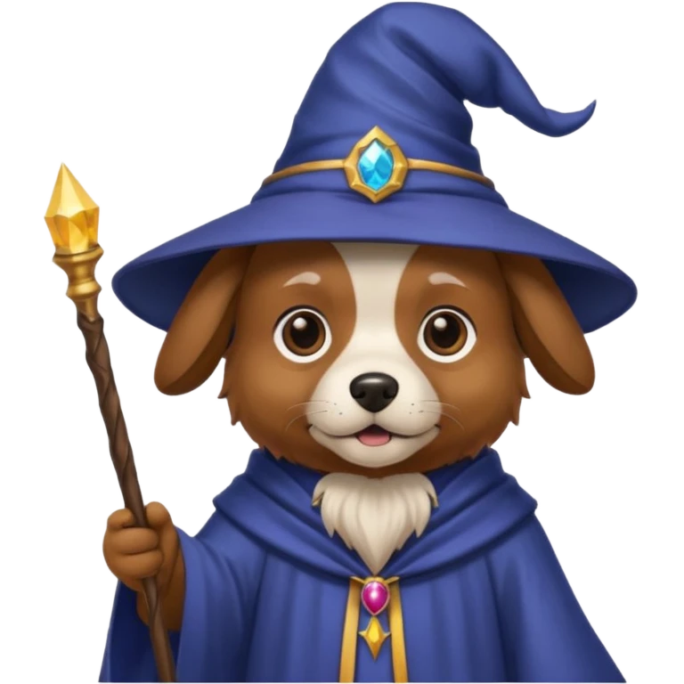Dog wizard emoji