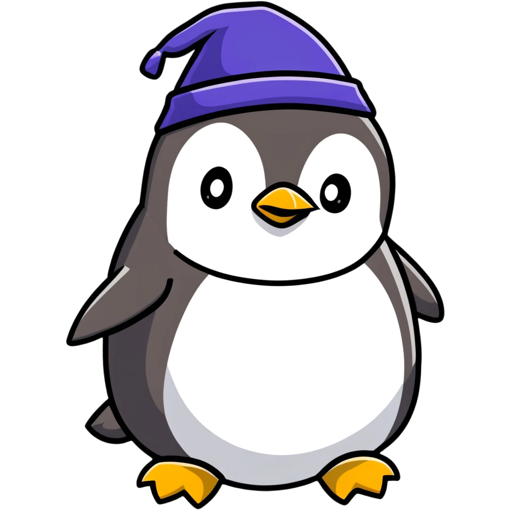 penguin wizard emoji