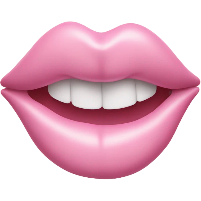 pastel pink kiss  emoji