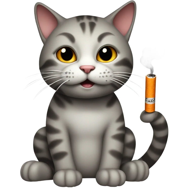 Do a cat smoking emoji