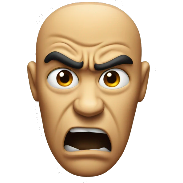 angry cartoon face emoji