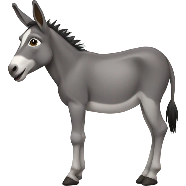 Pregnant donkey emoji