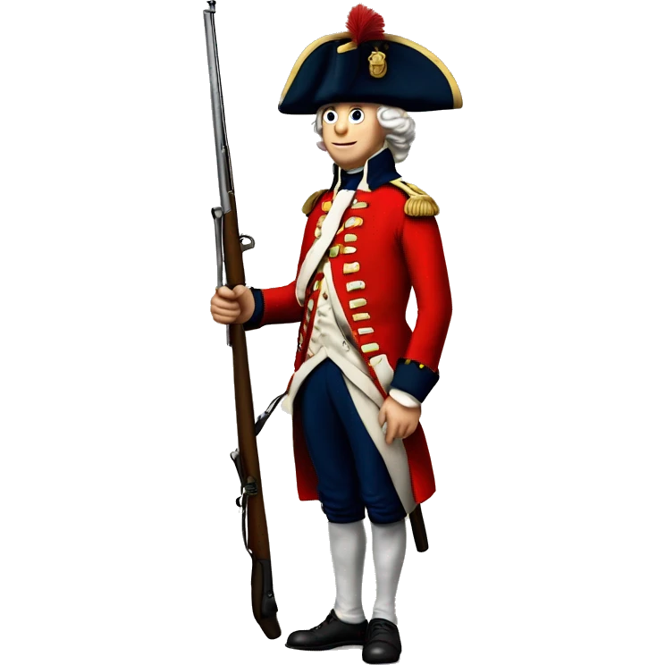 british redcoat solider 1700s revolutionary war emoji