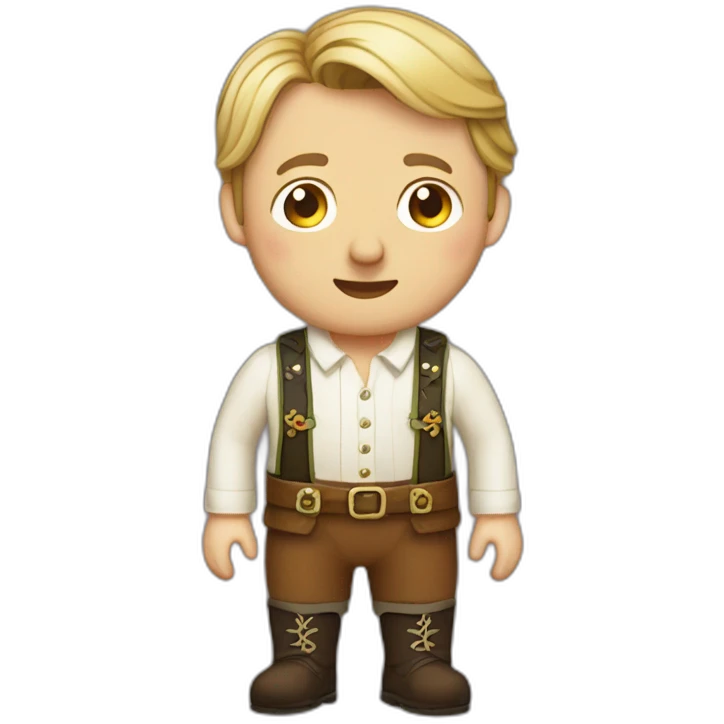 David Mitchell lederhosen emoji