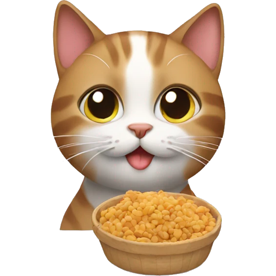 cat with food emoji